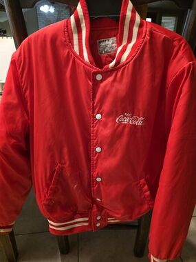Coca-Cola Red Satin Bomber Jacket